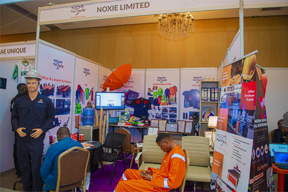 Product showcase stand at the MAN AGM exhibition