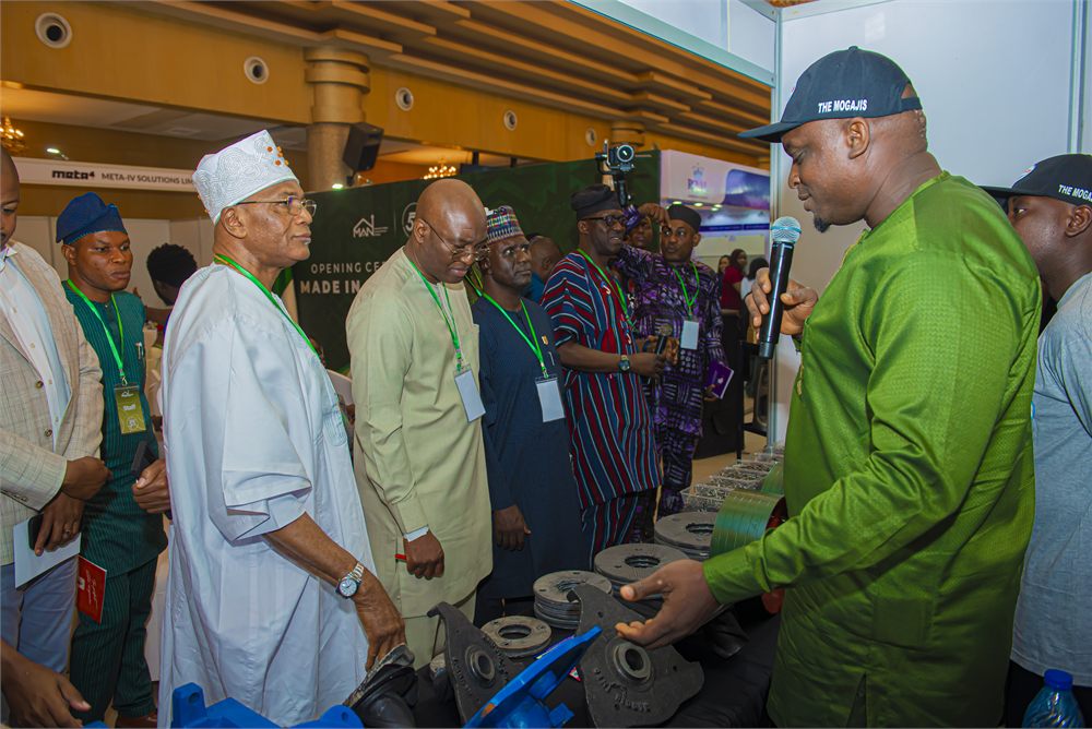 Manufacturing product showcase for delegates and visitors